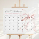Search for calendar posters Baby shower activity