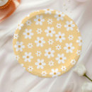 Search for hippie flower paper plates Retro