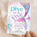 Search for dive into five mermaid invitations Pink