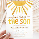 Search for vertical sunshine baby boy shower invitations Yellow