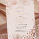 Search for crown invitations Rose gold