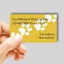Search for dog walking business cards Sitting