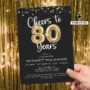 Search for cheers to 80 years invitations Modern