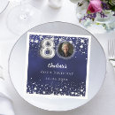 Search for silver napkins Navy blue