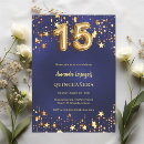 Search for navy blue gold quinceanera invitations Elegant