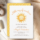 Search for vertical sunshine baby boy shower invitations Little ray of sunshine