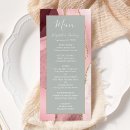 Search for blush and sage green wedding menus Elegant