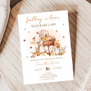 Search for fall in love baby shower invitations Pumpkin