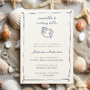 Search for seashell bridal shower invitations Under the sea