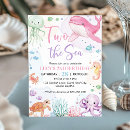 Search for under the sea 2nd birthday invitations Nautical