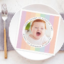 Search for rainbow napkins Pastel