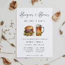Search for burgers and beer invitations Modern