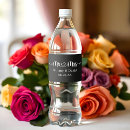Search for wedding water bottle labels Black and white
