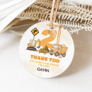 Search for 2nd birthday favor tags Dump truck