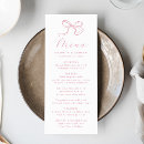 Search for ribbon wedding menus Elegant