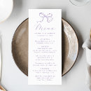 Search for lavender dinner menus Calligraphy