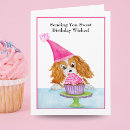 Search for cavalier king charles spaniel birthday cards Cupcake