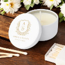 Search for gold and white candles Minimalist