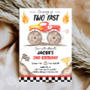 Search for growing up two fast birthday invitations Boy 2nd birthday