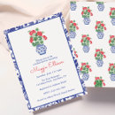 Search for blue ginger jar invitations Preppy
