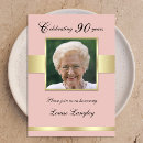 Search for 90th photo birthday invitations Stylish