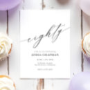 Search for elegant 80th birthday invitations Modern