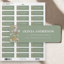 Search for floral return address labels Wildflowers