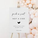 Search for sit anywhere wedding signs Pick a seat