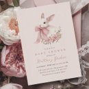 Search for bunny baby shower invitations Whimsical