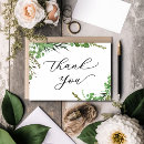 Search for eucalyptus wedding thank you cards Contemporary fashionable bouquet leafage