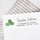 Search for shamrock return address labels Clover