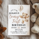 Search for balloons birthday invitations Bear