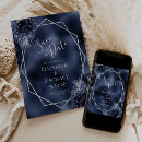 Search for navy silver save the dates Floral
