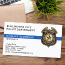 Search for police badge business cards Law enforcement