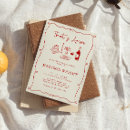 Search for italian bridal shower invitations Red