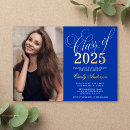 Search for royal blue and gold graduation invitations High school