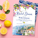 Search for amalfi coast bridal shower invitations Blue