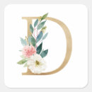 Search for letter d monogram stickers Botanical