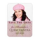 Search for quinceanera save the date magnets Sparkle
