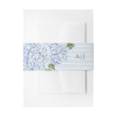 Search for floral wedding invitation belly bands Blue