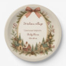 Search for winter baby shower plates It takes a village
