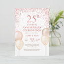 Search for surprise 25th anniversary invitations Elegant