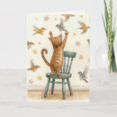 Search for orange cat birthday cards Watercolor
