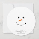 Search for funny face holiday cards Snowman