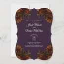 Search for orange and purple wedding invitations Floral