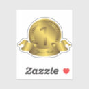 Search for 1st place stickers Gold medal