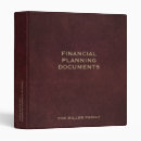 Search for financial binders Estate planning
