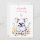 Search for koala birthday invitations Flowers