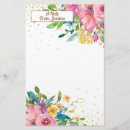 Search for pink flowers stationery paper Elegant