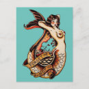 Search for vintage mermaid postcards Retro